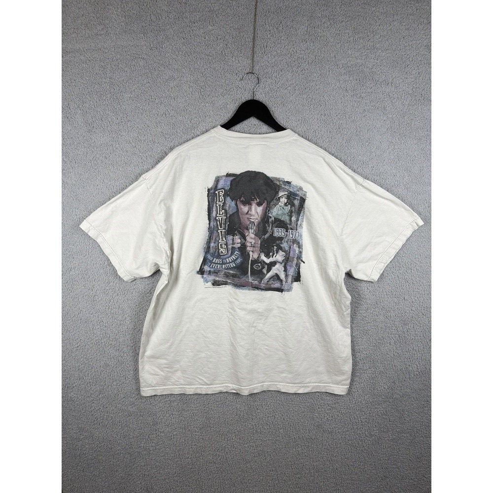 Vintage Hard Rock Cafe T-Shirt Size 2XL 90s Elvis Presley In Memory Of Music Tee